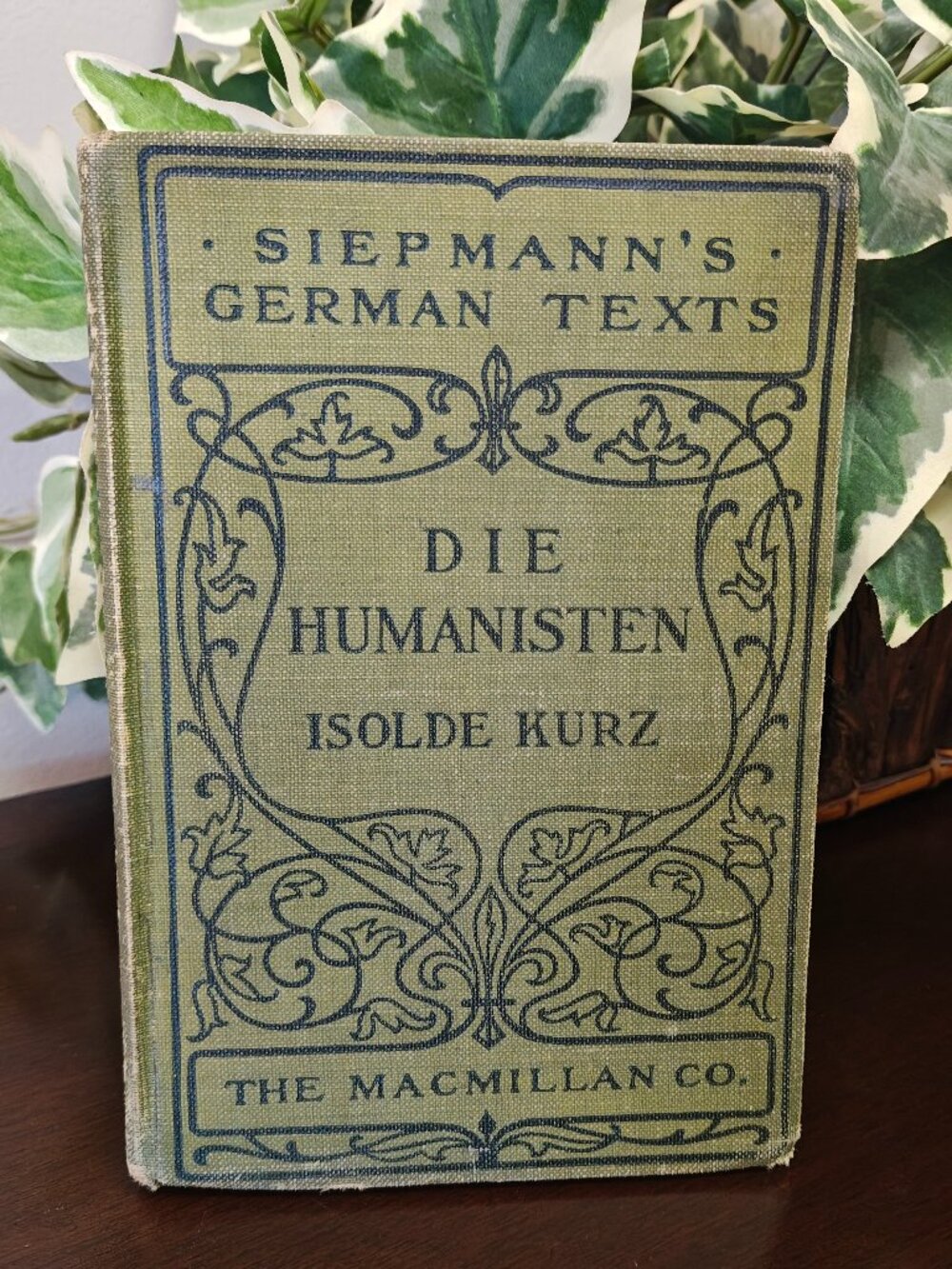 Die Humanisten Isolde Kurz 1910 Siepmann’s German Texts Vintage Hardcover